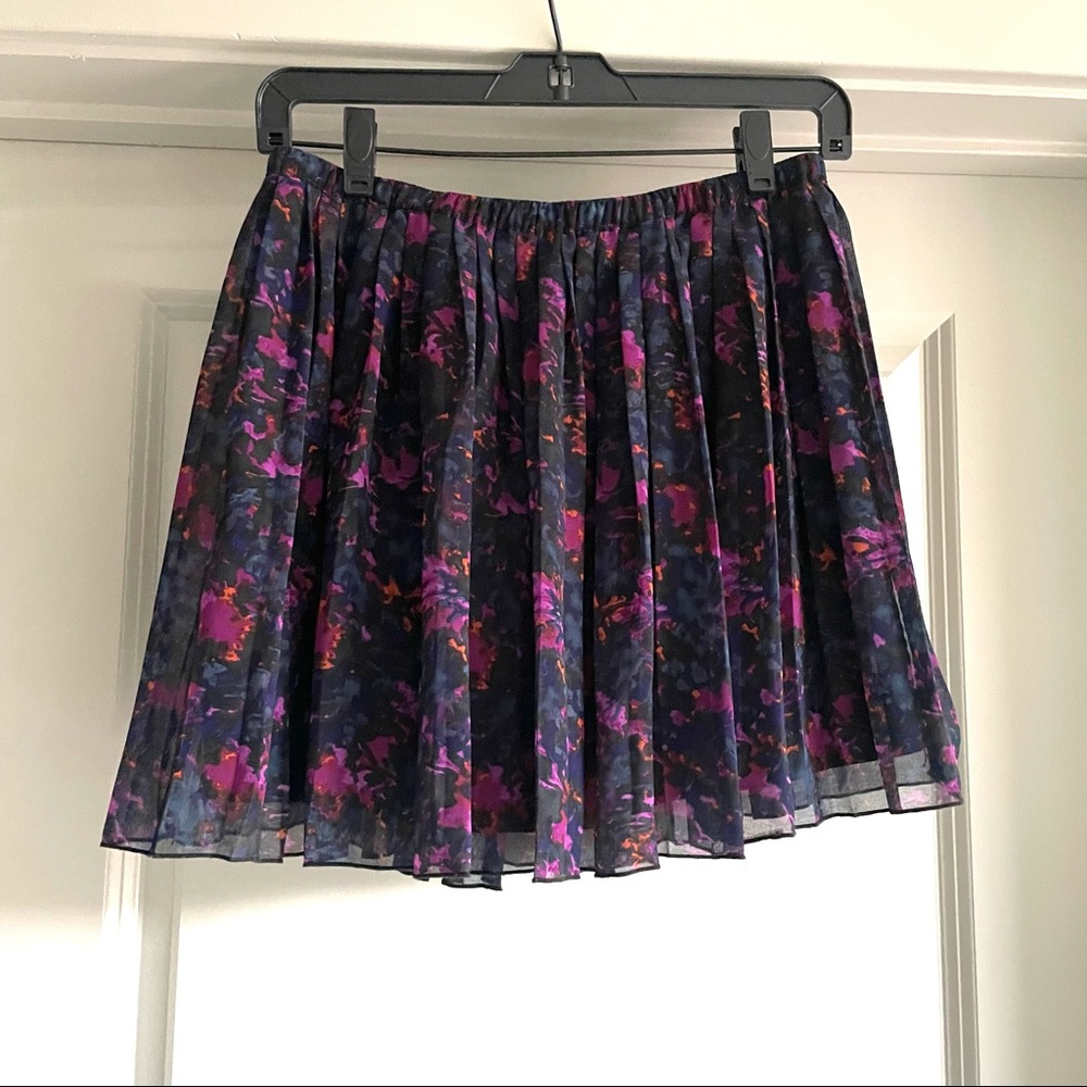 Madewell Pleated Floral Skirt